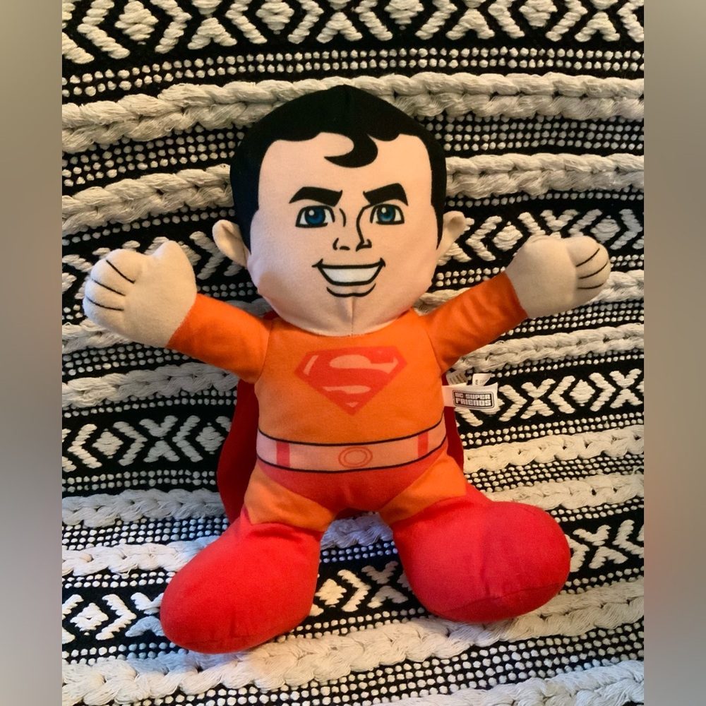 Superman DC Comics Super Friends Orange 12” Plush Toy Factory Figure